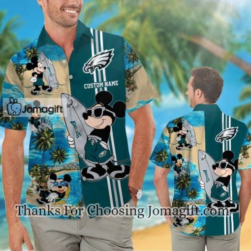 [Awesome] Philadelphia Eagles Mickey Personalized Hawaiian Shirt Gift