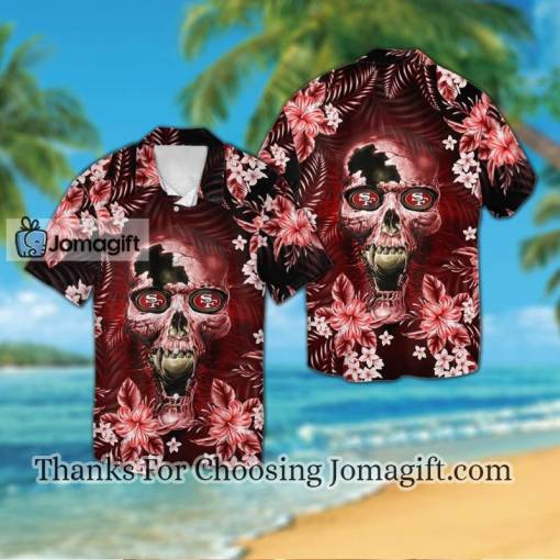[Awesome] San Francisco 49Ersskull Hawaiian Shirt Gift