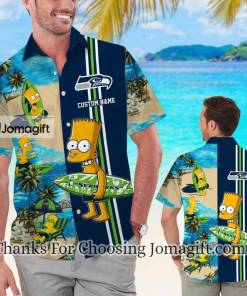 Awesome Seattle Seahawks Simpsons Personalized Hawaiian Shirt Gift