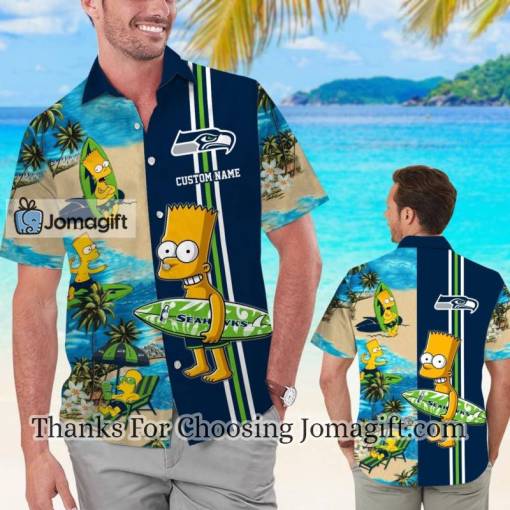 [Awesome] Seattle Seahawks Simpsons Personalized Hawaiian Shirt Gift