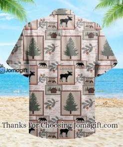 Bear Creak Lodge Beige Hawaiian Shirt 2