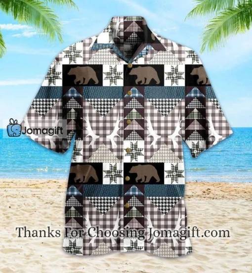 Bear Creek Lodge Grey Hawaiian Shirt