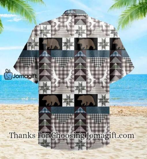 Bear Creek Lodge Grey Hawaiian Shirt