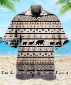 Bear Crossing Brown Hawaiian Shirt, Bear Lover