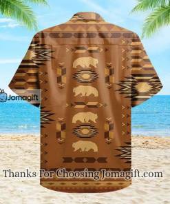 Bear Native Brown Hawaiian Shirt 2