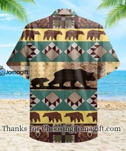 Bear Vintage Brown Hawaiian Shirt 2