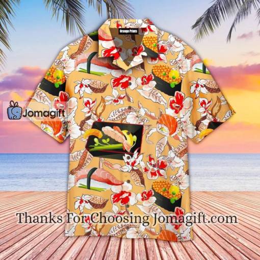 Beautiful Classic Japanese Sushi Floral Hawaiian Shirt