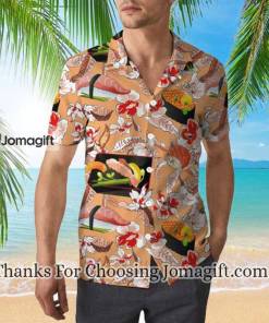 Beautiful Classic Japanese Sushi Floral Hawaiian Shirt