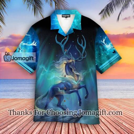 Beautiful Night Deer Hawaiian Shirt