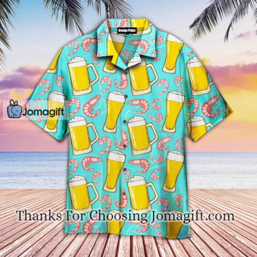 Beer And Shrimps Hawaiian Shirt