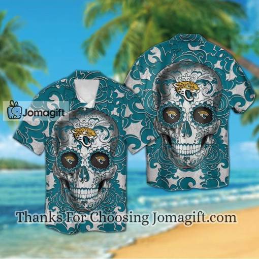 [Best-Selling] Jacksonville Jaguars Sugarskull Hawaiian Shirt For Men And Women
