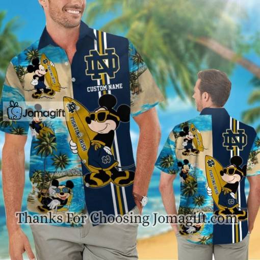[Best-Selling] Notre Dame Fighting Irish Mickey Personalized Hawaiian Shirts Gift