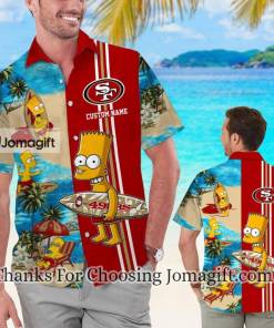 Best Selling San Francisco 49Ers Simpsons Personalized Hawaiian Shirt Gift