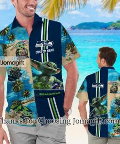 Best Selling Seattle Seahawks Baby Yoda Personalized Hawaiian Shirt Gift