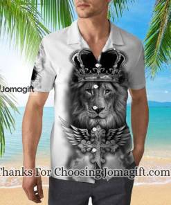 Black Lion King Hawaiian Shirt