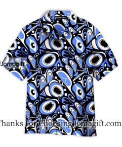 Blue Native American Aloha Hawaiian Shirts