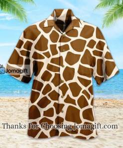 Brown Giraffe Graphic Hawaiian Shirt