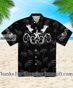 Bull Riding Black Star Western Hawaiian Shirt