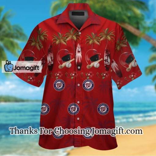 [COMFORTABLE] Washington Nationals Hawaiian Shirt  Gift