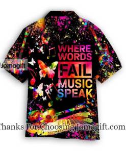 Colorful Music Speaks Hawaiian Shirt 1