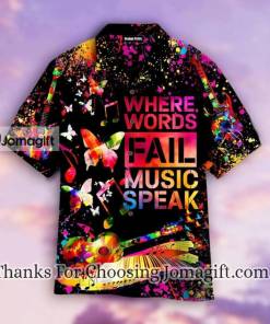 Colorful Music Speaks Hawaiian Shirt