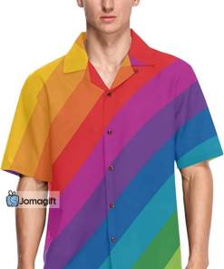 [Limited Edition] LGBT Pride Flag Hawaiian Shirt, LGBT gift, LGBT Month, Gay Lesbian Bisexual Trans Flag Gift