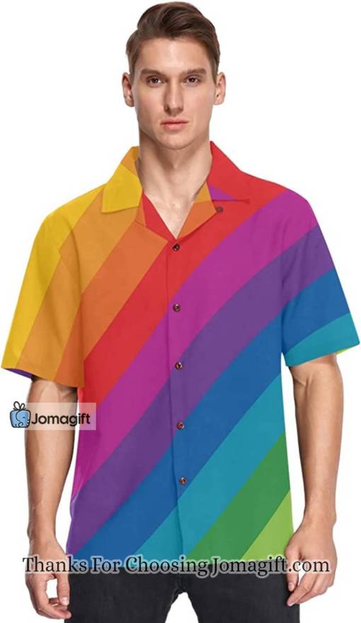 Colorful Rainbow Hawaiian Shirt Gift