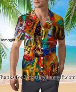 Colorful Saxophone Music Hawaiian Shirt 2