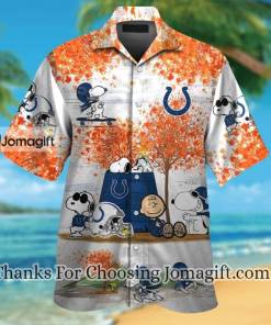 Comfortable Indianapolis Colts Snoopy Autumn Hawaiian Shirt For Men And Women