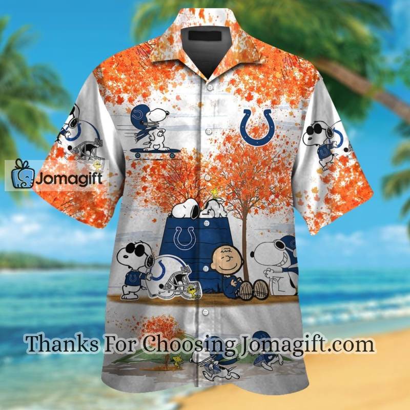 Comfortable Indianapolis Colts Snoopy Autumn Hawaiian Shirt For Men And Women