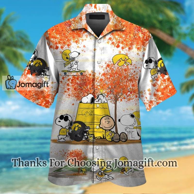 Comfortable Iowa Hawkeyes Snoopy Autumn Hawaiian Shirt For Men And Women