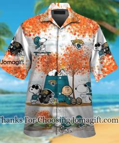 [Comfortable] Jacksonville Jaguars Snoopy Autumn Hawaiian Shirt For Men And Women