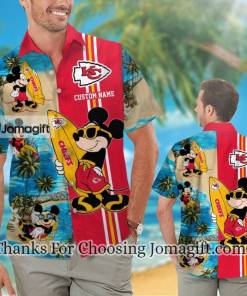 Comfortable Kansas City Chiefs Mickey Personalized Hawaiian Shirt For Men And Women