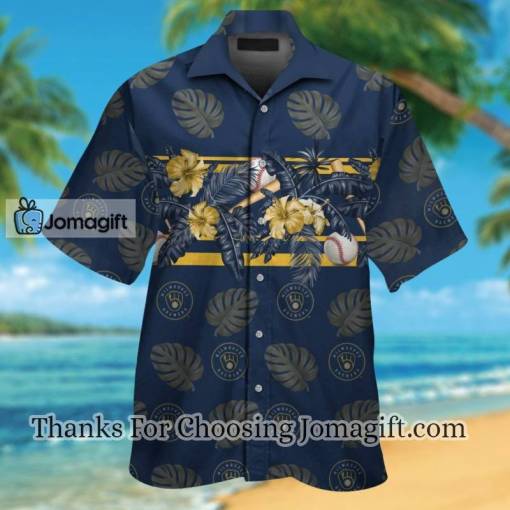 [Comfortable] Milwaukee Brewers Hawaiian Shirt Gift