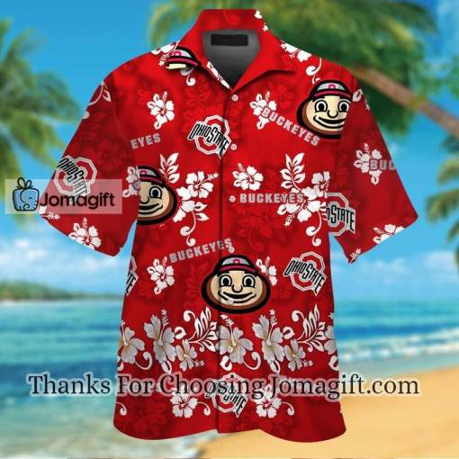 [Comfortable] Ncaa Ohio State Buckeyes Hawaiian Shirt Gift