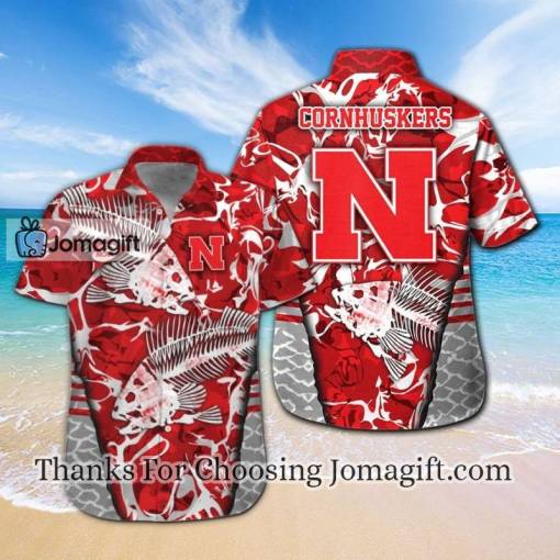 [Comfortable] Nebraska Cornhuskers Fishing Hawaiian Shirt Gift
