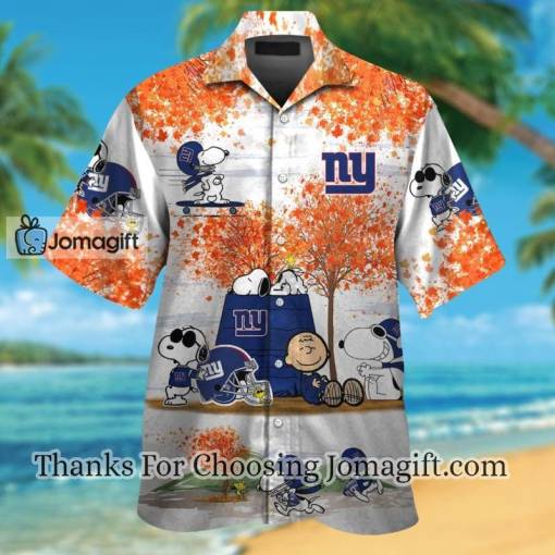 [Comfortable] New York Giants Snoopy Autumn Hawaiian Shirt Gift