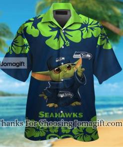 Comfortable Seattle Seahawks Baby Yoda Hawaiian Shirt Gift