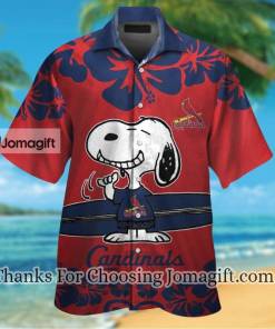 [Comfortable] St Louis Cardinals Snoopy Hawaiian Shirt Gift