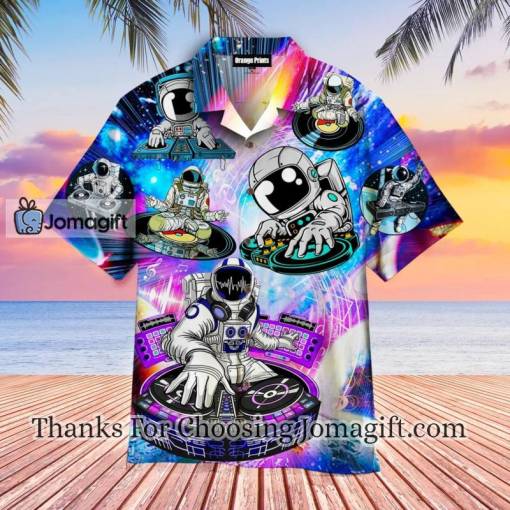 Cool Astronaut DJ Music Party Hawaiian Shirt
