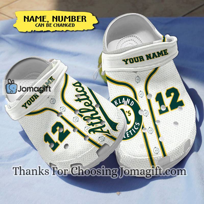 Custom Name Oakland Athletics Crocs Crocband Clogs Gift 1