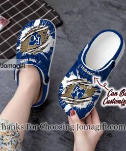 Custom name Kansas City Royals Ripped Claw Crocs Gift 1