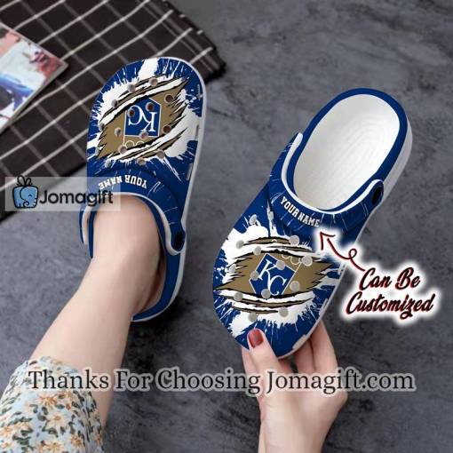 [Custom name] Kansas City Royals Ripped Claw Crocs Gift