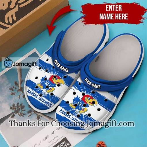 [Custom name] Kansas Jayhawks Crocs Shoes Gift
