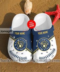 [Custom name] Milwaukee Brewers Crocs Shoes Gift