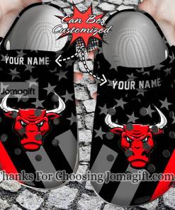 [Customized] Chicago Bulls Star Flag Crocs Gift