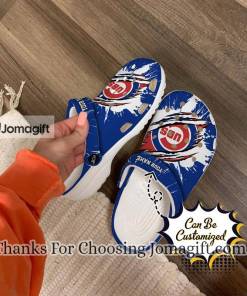 Customized Chicago Cubs Ripped Claw Crocs Gift 1