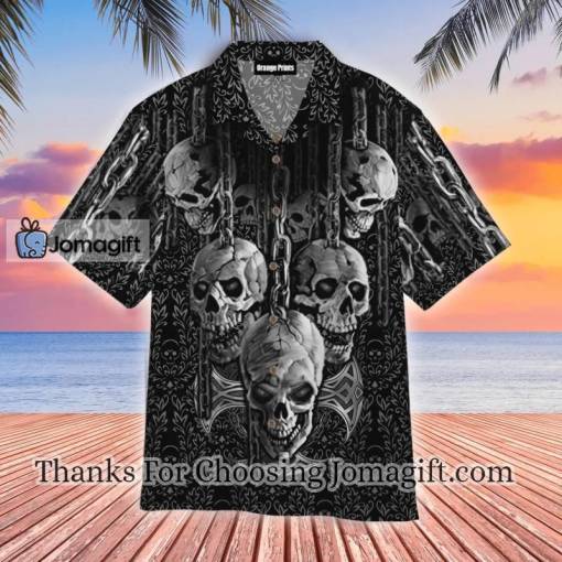 Dark Art Skull Hawaiian Shirt