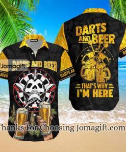 Darts And Beer That Why I Am Here Hawaiian Shirt 2