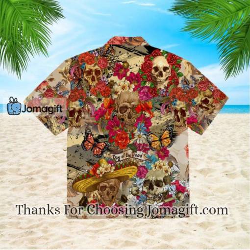 Day Of Dead Skull Rose Hawaiian Shirt